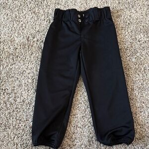 Classic Black Kids softball pants